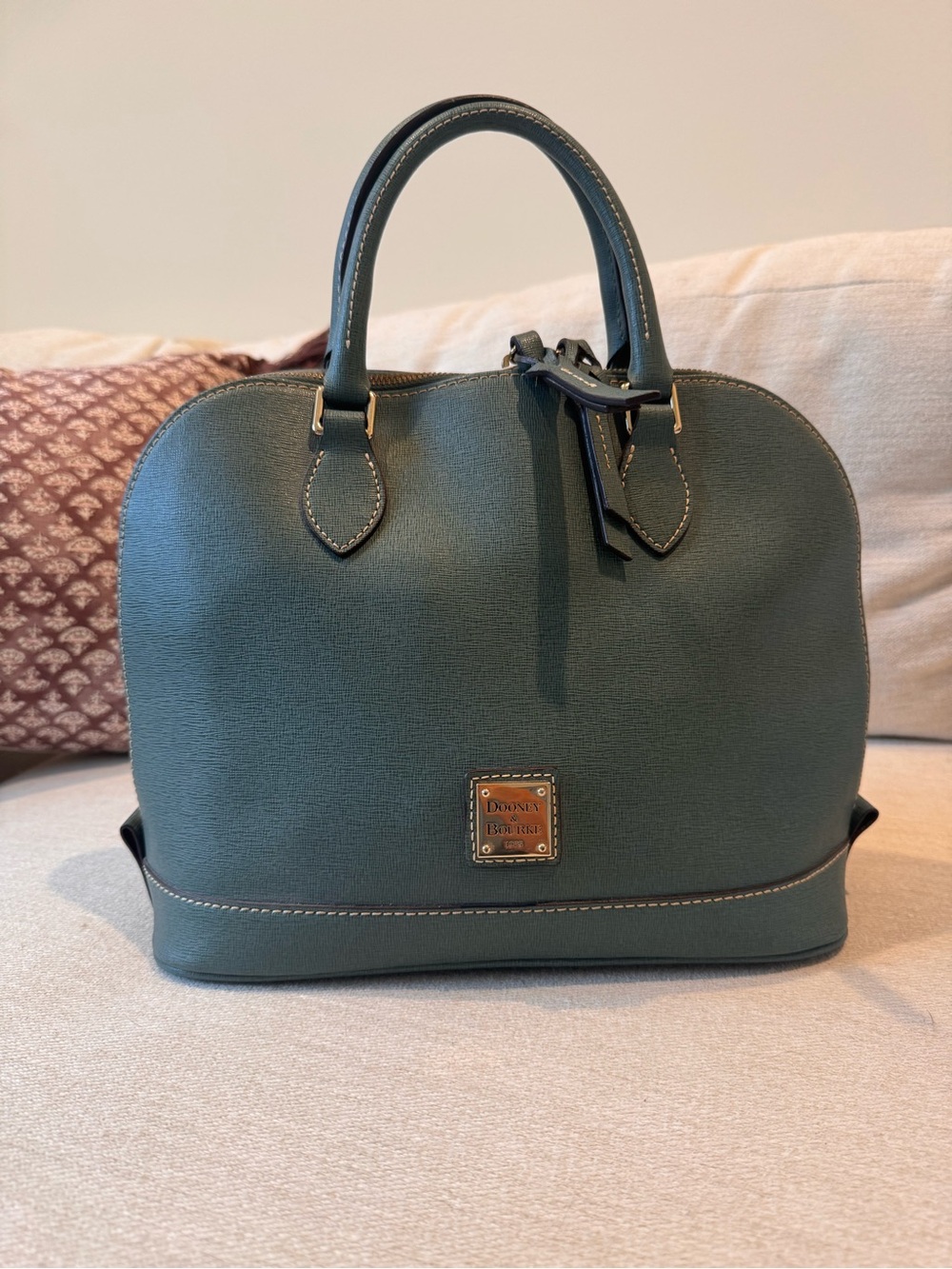 Dooney & Bourke Saffiano Leather Dome Satchel